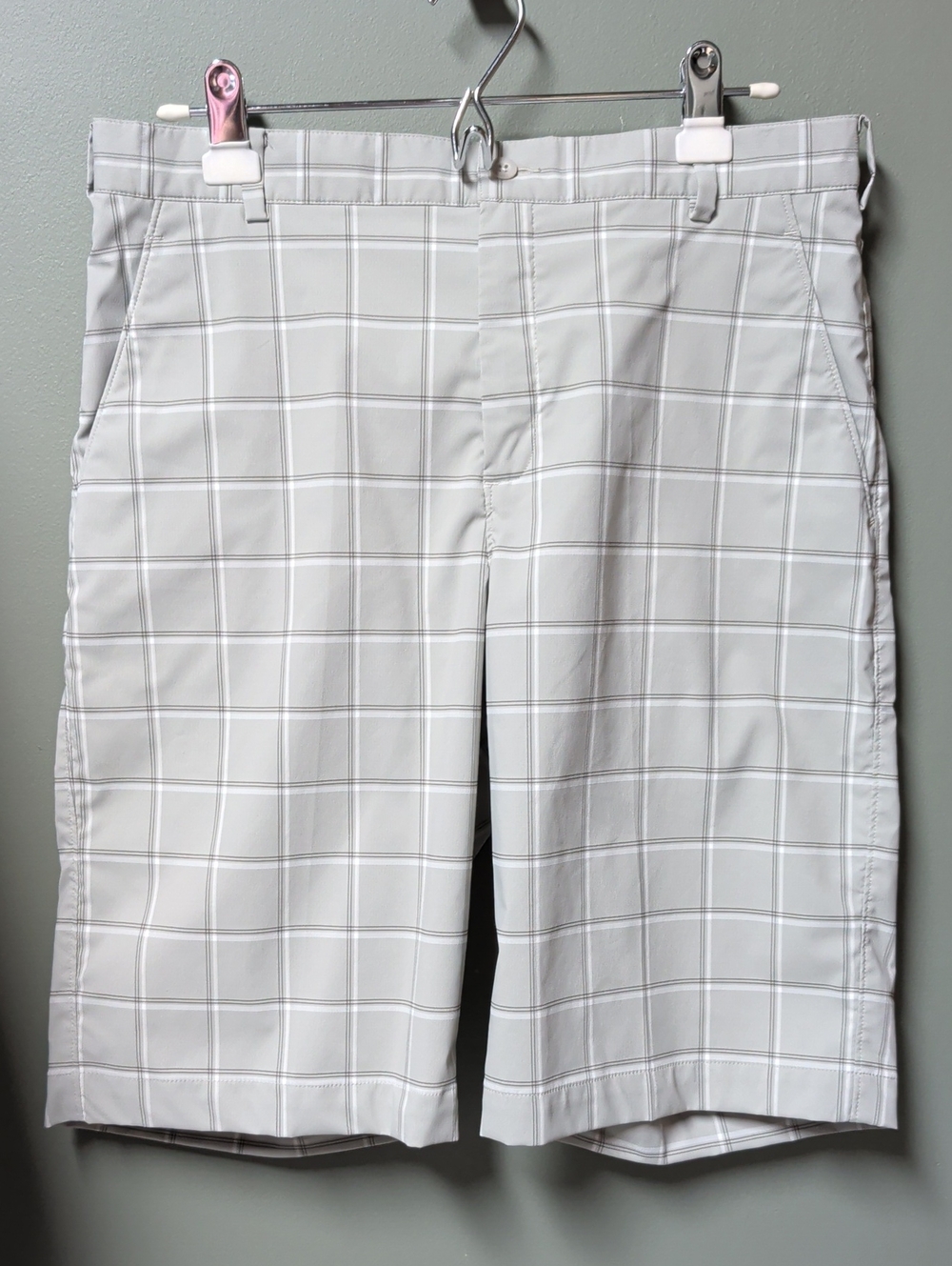 Men's Nike Plaid Golf Shorts Sz 32 Medium